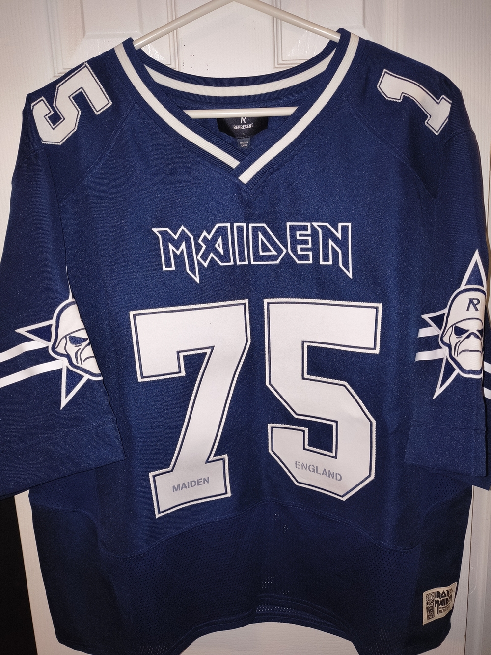 Maiden 75 Navy Blue Men's Hockey Jersey